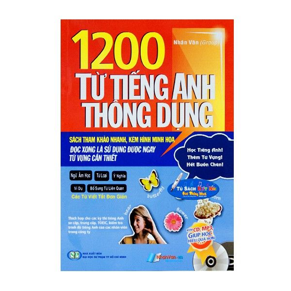 Sách 1200 Từ Tiếng Anh Thông Dụng Kèm File Âm Thanh