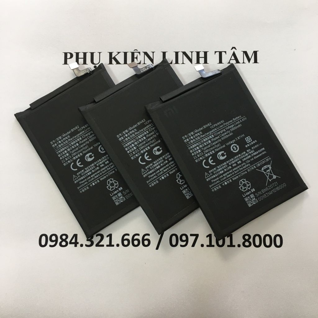  PIN (BN62) REDMI NOTE 9 4G / POCO M3 / REDMI 9T 