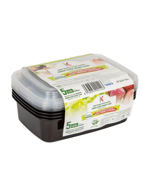  Hộp đựng thực phẩm Kokusai Hình chữ nhật cao 1500ml – HDK001403 