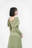  Áo croptop tay bồng nhún ngực. 