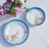  Bộ trà 2 người xanh ombre Áo cổ hoa tím mê man 